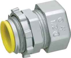 ARLINGTON INDUSTRIES 820A EMT Compression Connector, 1.293 x 1.093 Inch Size, 50Pk, Zinc | BK3CGH