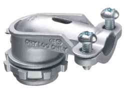 ARLINGTON INDUSTRIES 85A Connector, 90 Degree, 1.8 x 1.432 Inch Size, 50Pk, Zinc | BK3CMG