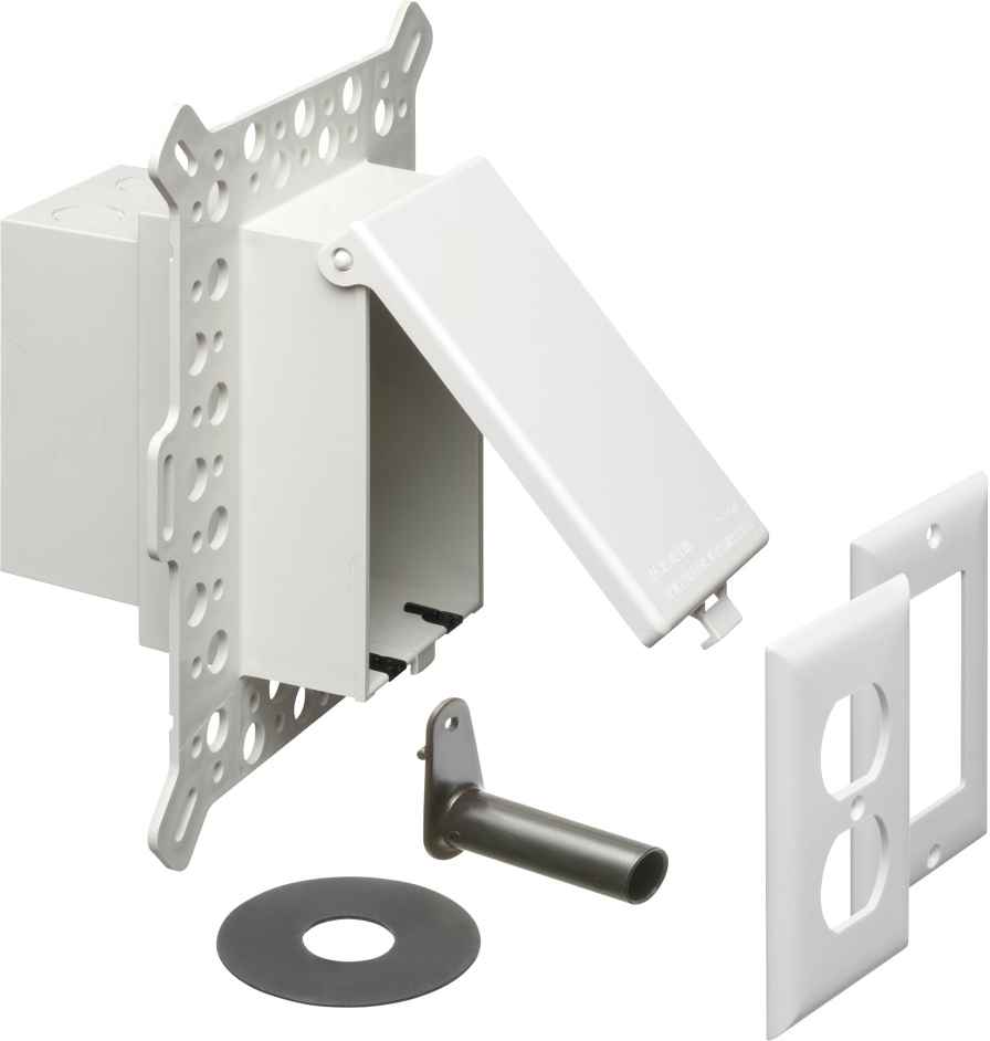 ARLINGTON INDUSTRIES DBVM1W Enclosure Box, 9.058 x 7.012 Inch Size, Plastic | BK3CVM