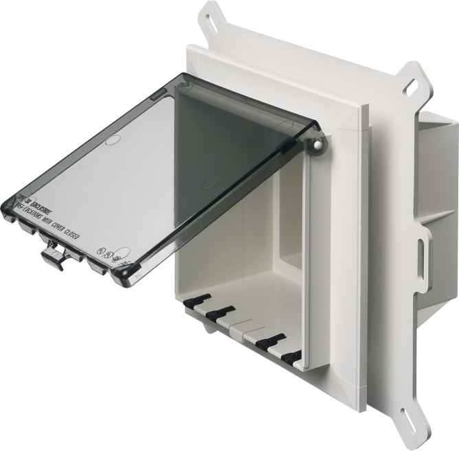 ARLINGTON INDUSTRIES DBVS2C Enclosure Box, Two-Gang, 9.058 x 8.992 Inch Size, Plastic | BK3CWP