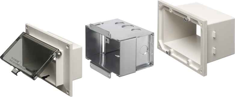 ARLINGTON INDUSTRIES DSHB1W Enclosure Box, 4.937 x 7.196 Inch Size, Plastic | BK3CYE