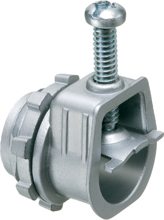 ARLINGTON INDUSTRIES L16 Cable Connector, Saddle Type, 1.094 x 1.094 Inch Size, 50Pk, Zinc | BK3DVC