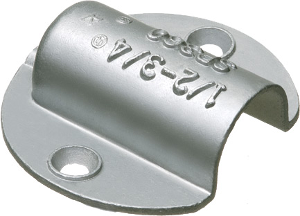 Sill Plates, With Duct Seal and Wood Screws, 2.42 x 2.59 Inch Size, Zinc