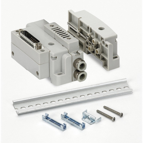 ARO 114829 Valve Manifold End Plate Kit, 10 Valve Stations, 1/4 Inch Valve Port Size | CN8VTC 1ZTE3