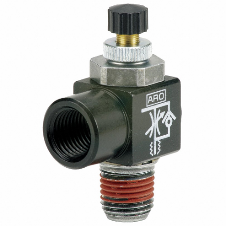 ARO 119308-500 Cylinder Port Flow Control Valve, Mnpt X Fnpt, 1/2 Inch Valve Port Size, Out Valve Flow | CN8VPZ 2CDP8