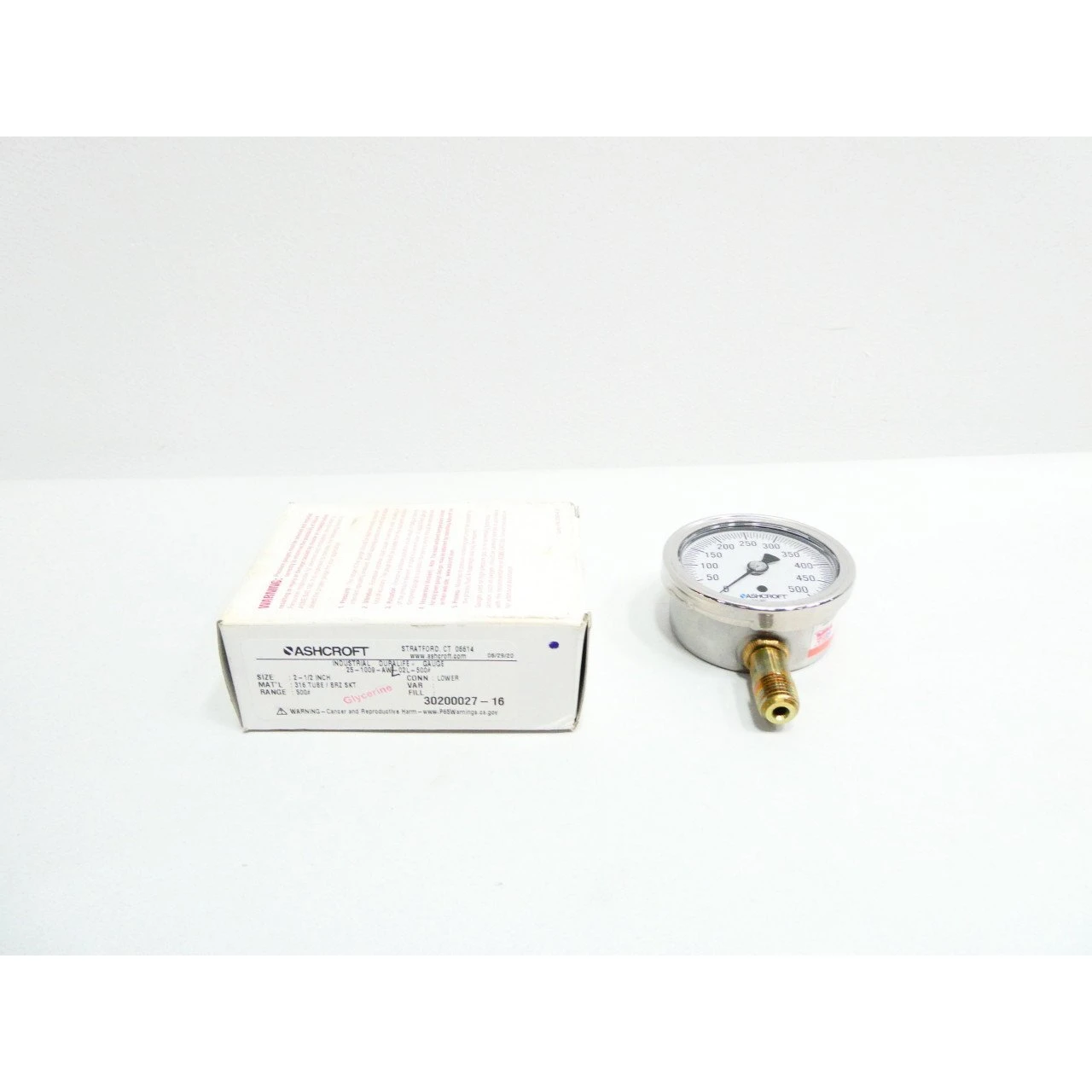 ASHCROFT 25-1009-AW-02L-500