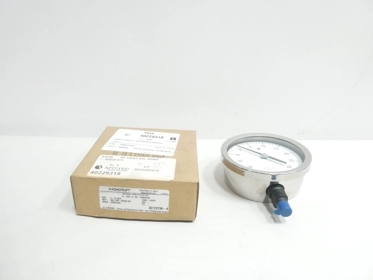 ASHCROFT 45-1009-A-02L-30IMV&30#