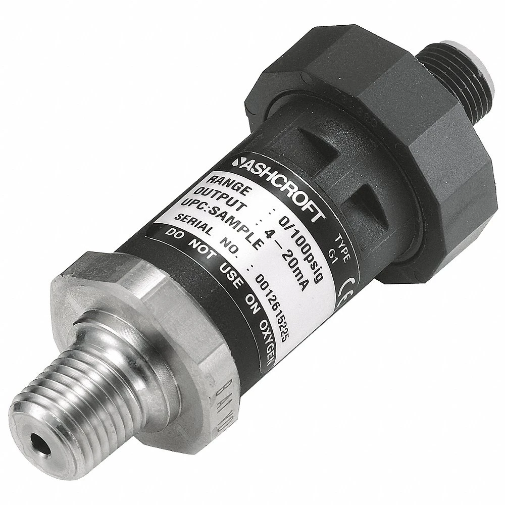 ASHCROFT G17M0215EW1000# Pressure Transmitter, 0 PSI To 1000 PSI, 1 To 5V Dc, 4-Pin M12 Connector | CN8YNC 5LRU3