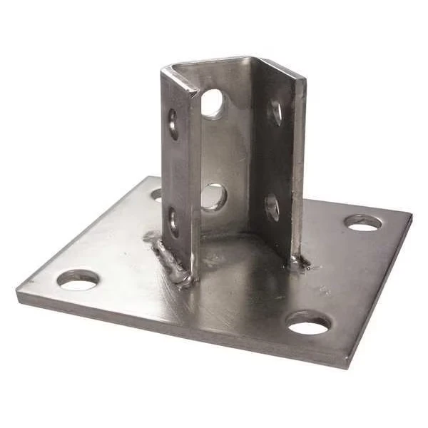 Post Base for 1-5/8 Inch Strut, 304 SS