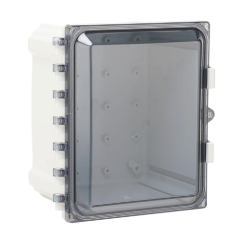Enclosure, 10 x 8 x 6 Inch Size, Wall Mount, Polycarbonate Light Gray