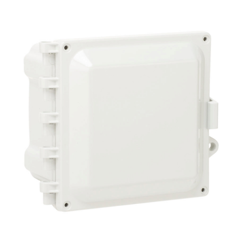 Enclosure, 6 x 6 x 4 Inch Size, Wall Mount, Polycarbonate Light Gray