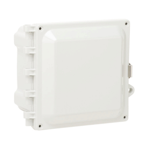 Enclosure, 6 x 6 x 4 Inch Size, Wall Mount, Polycarbonate Light Gray