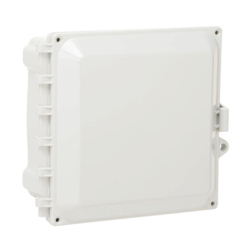 Enclosure, 8 x 8 x 4 Inch Size, Wall Mount, Polycarbonate Light Gray