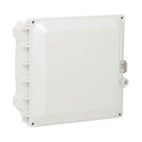 Enclosure, 8 x 8 x 4 Inch Size, Wall Mount, Polycarbonate Light Gray