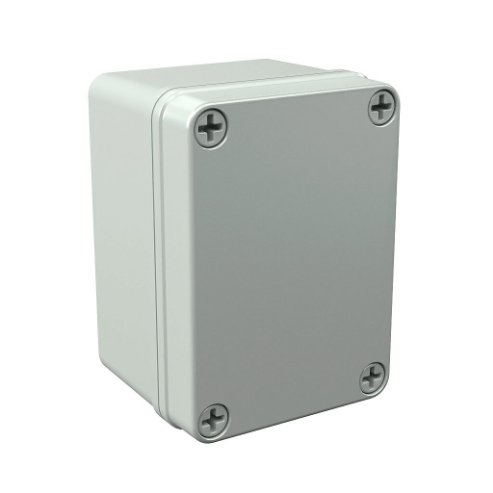 Pushbutton Enclosure, Blank Cover, 4 x 3 x 2 Inch Size, Wall Mount, Polycarbonate