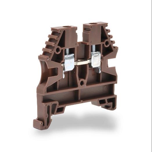 KONNECT-IT KN-T12BRN Terminal Block, 26-12 Awg, Brown, 20A, 35mm Din Rail Mount, Pack Of 100 | CV7DGW