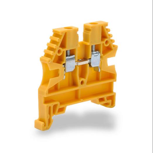 KONNECT-IT KN-T12YEL Terminal Block, 26-12 Awg, Yellow, 20A, 35mm Din Rail Mount, Pack Of 100 | CV7DHC