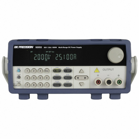 B&K PRECISION 9205B Bench Power Supply, 60V, 25 A, 110/220 VAC +/- 10% Input Volt, Digital | CN2QUC 9205 / 40CP73