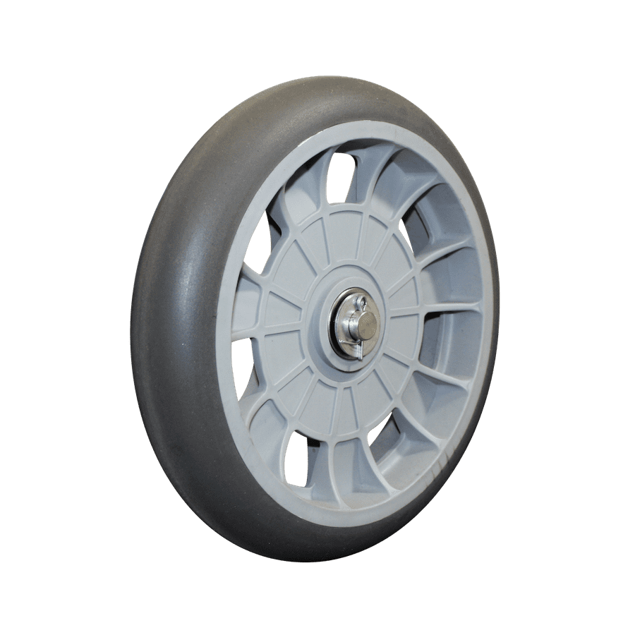 B & P MANUFACTURING D15 Wheel, 10 x 2-1/8 Inch Balloon Cushion, Closed Cell Poly Tire, 600 Lbs Cap. | CE8TBB