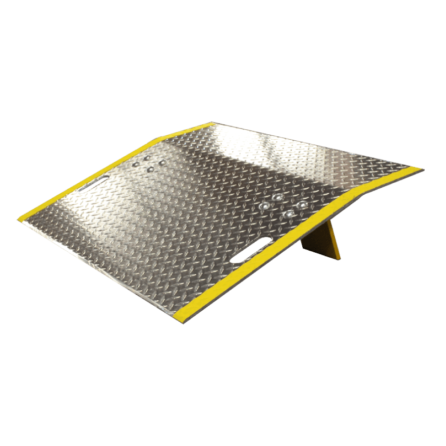 B & P MANUFACTURING E-3636 Dock Plate, Aluminium, 2500 Lbs Capacity, 3/8 Inch Plate, 36 x 36 Inch Size | CE8TFB