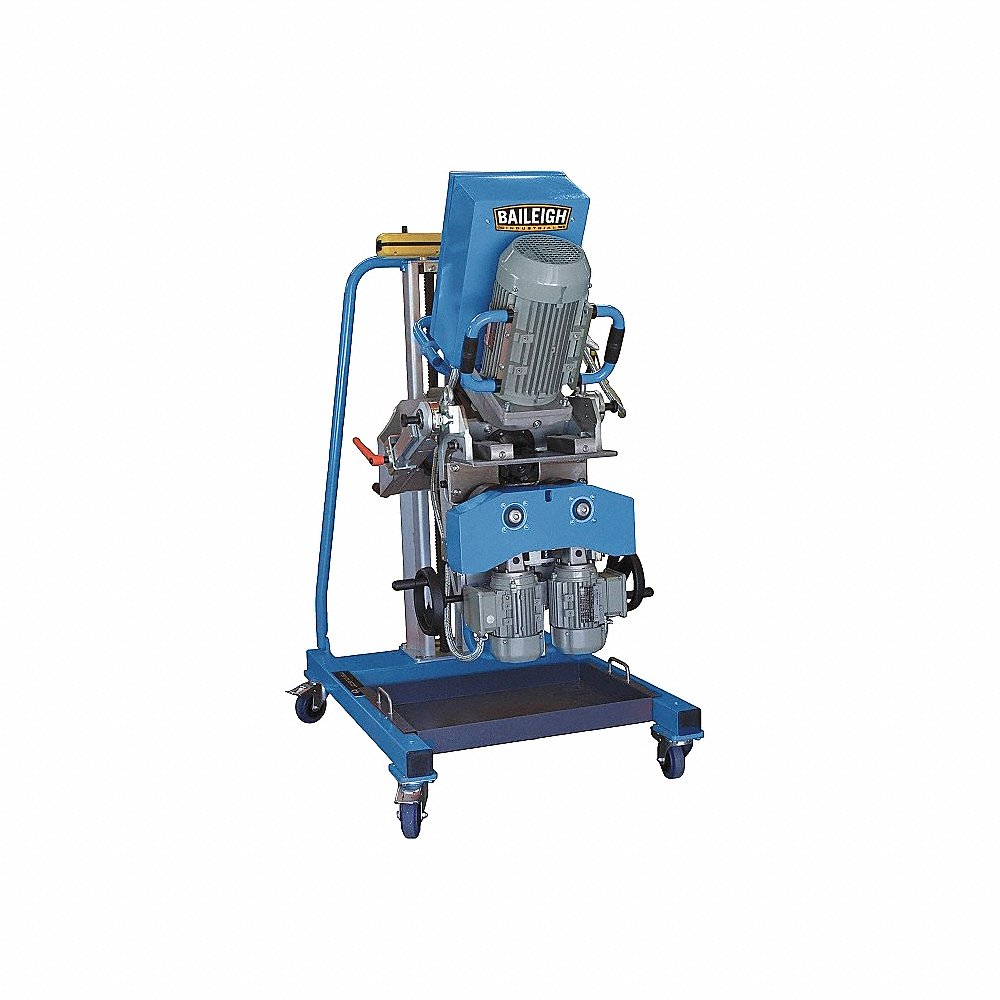 Beveling Machine, 230V, Three-Phase, Portable, 5.25 hp, 9/32 Inch Min. Thick