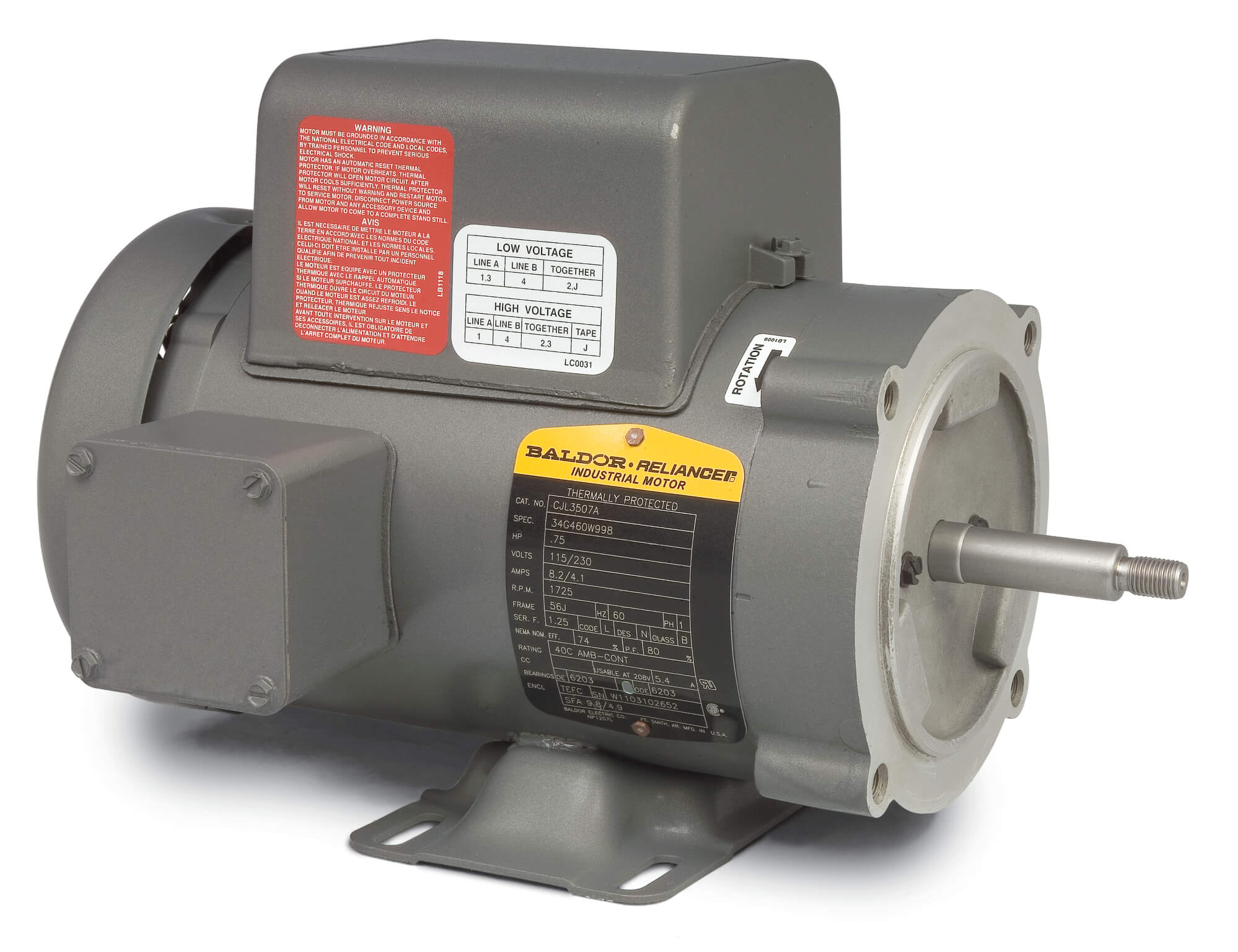 BALDOR MOTOR CJL3507A