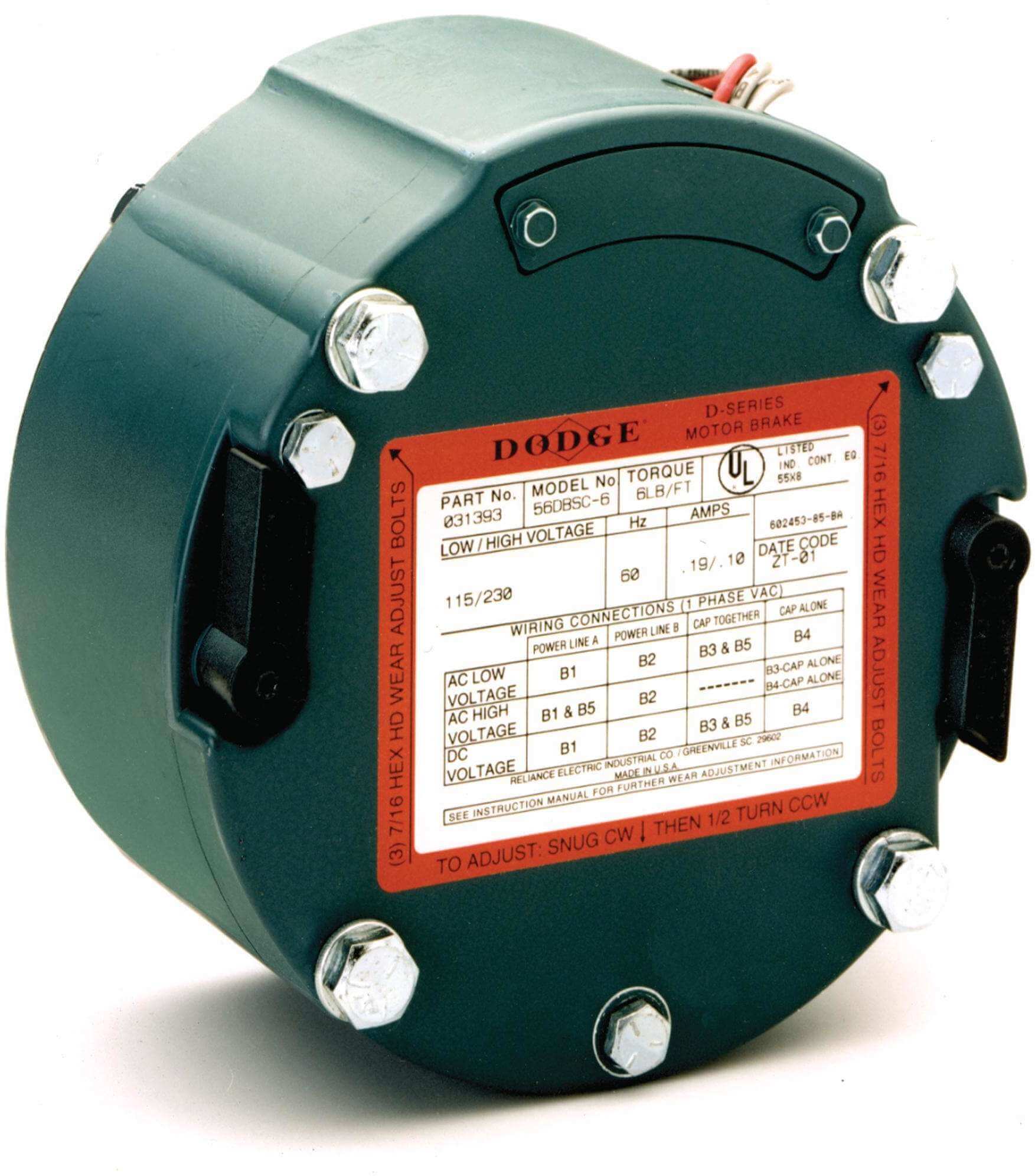 BALDOR / DODGE 027077 D-Series Clutch & Brake, Shaft Att. Finished Bore | BA3EGD