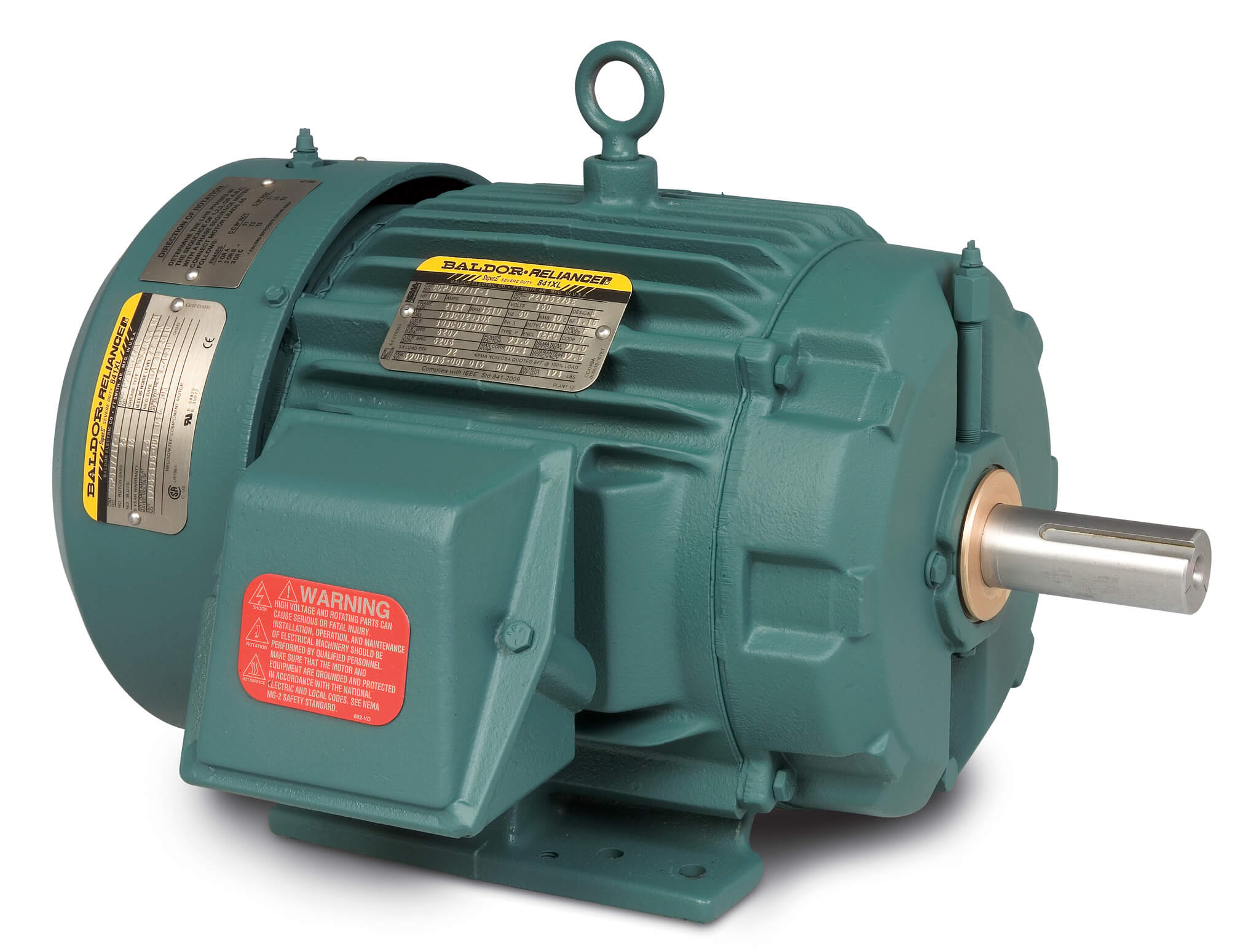 Servere Duty Motor, 575V, 3600 RPM, 60 Hz, 7.5 HP, 3 Phase, TEFC