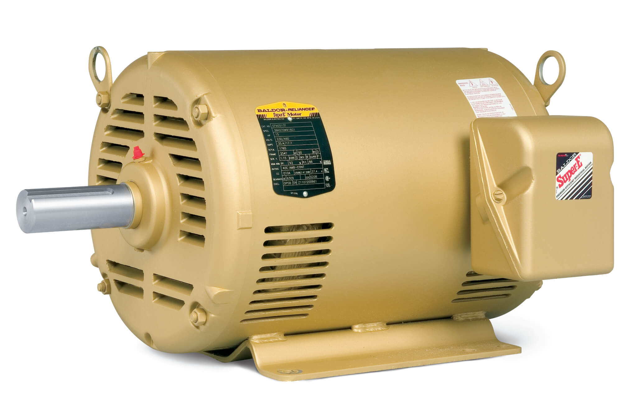 Three Phase Motor, 230/460V, 1800 RPM, 60 Hz, 50 hp, ODP, 326T Frame