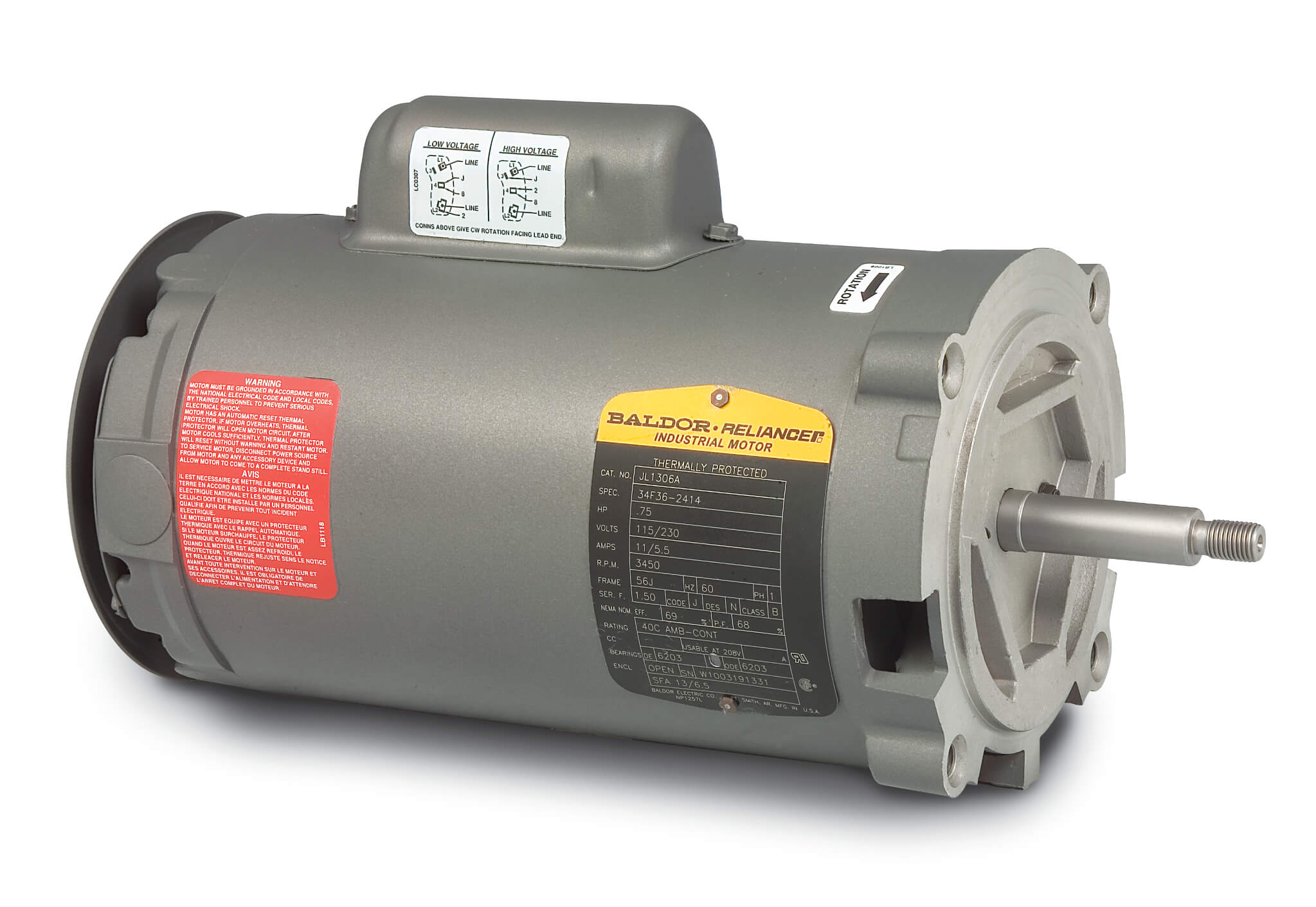 BALDOR MOTOR JL1205A