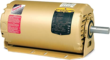 BALDOR MOTOR ERL1313A Fan And Blower Motor, 115/230V, 3600 RPM, 60 Hz, 1.5 hp, 1 Phase, ODP, 56H Frame | AJ6VFX