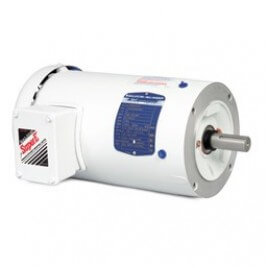 BALDOR MOTOR VEFWDM3546 White Washdown Motor, 230/460V, 1800 RPM, 1 hp, 3 Phase, TEFC, 56C Frame | AJ6YJV