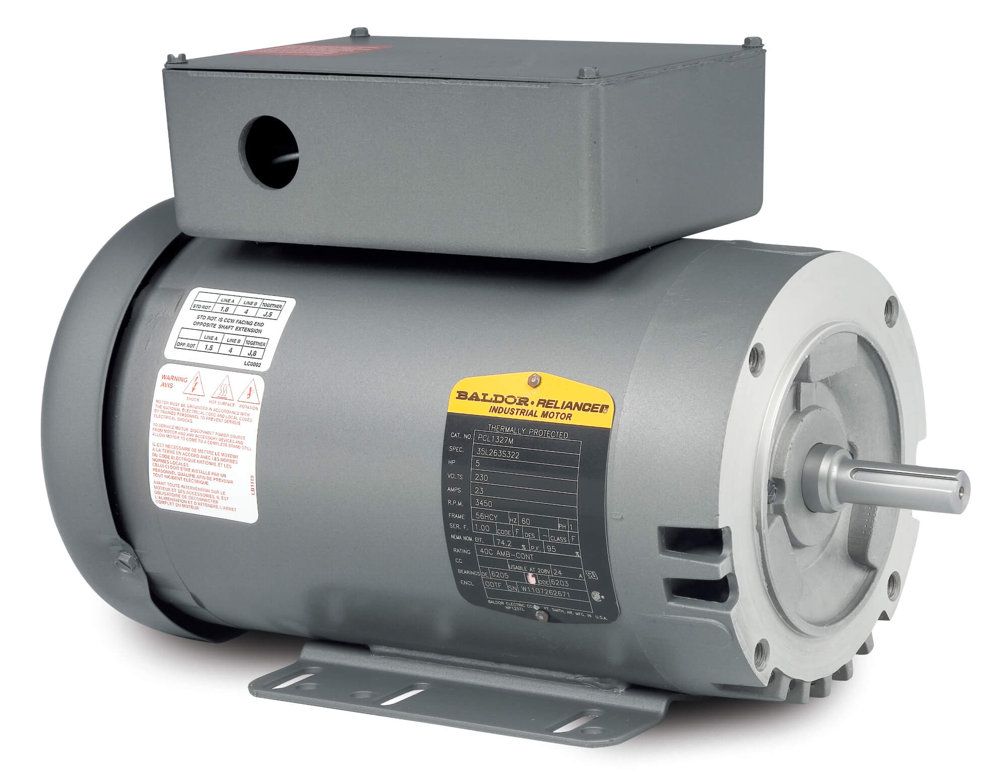 BALDOR MOTOR PCL1327M