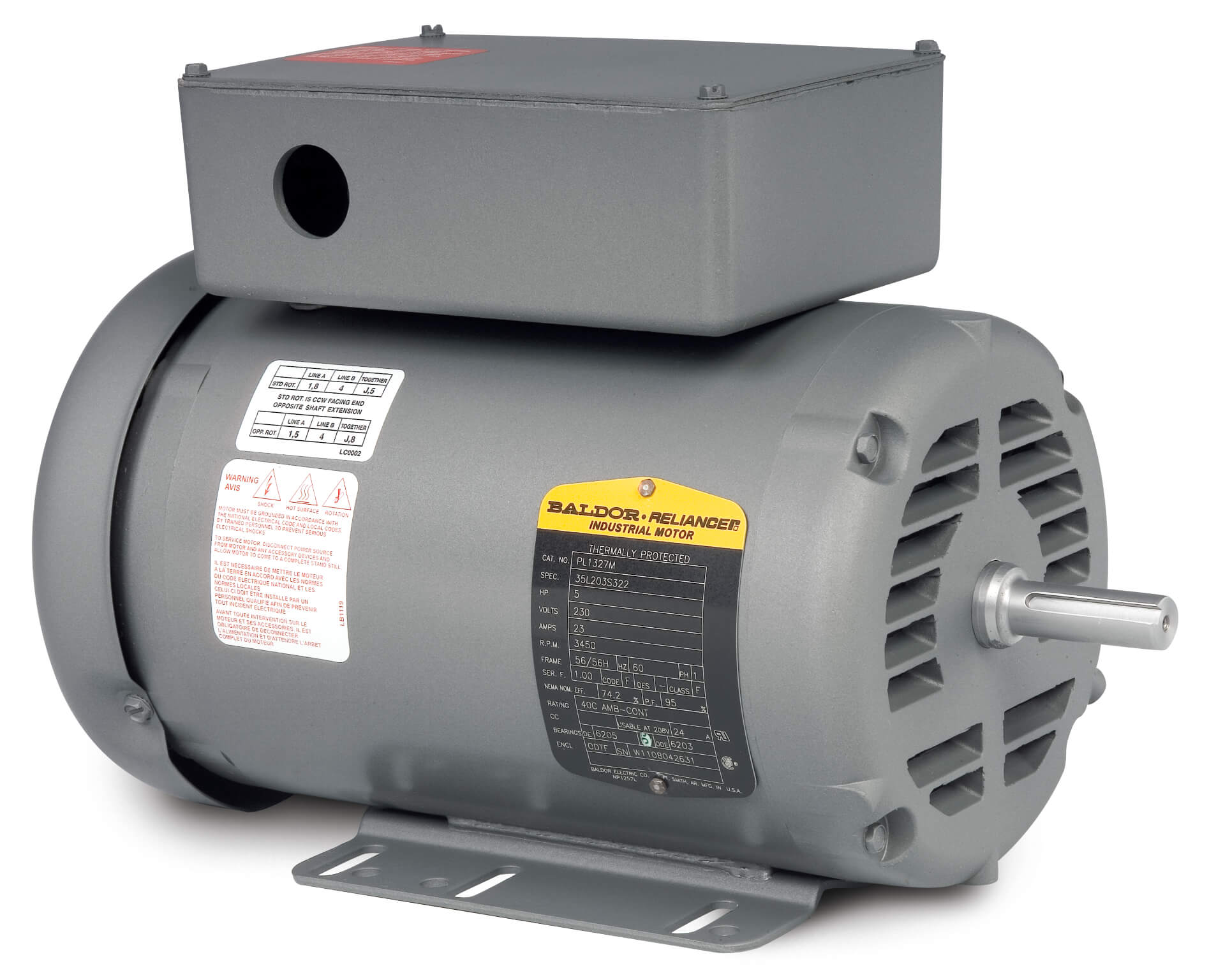 BALDOR MOTOR PL1327M