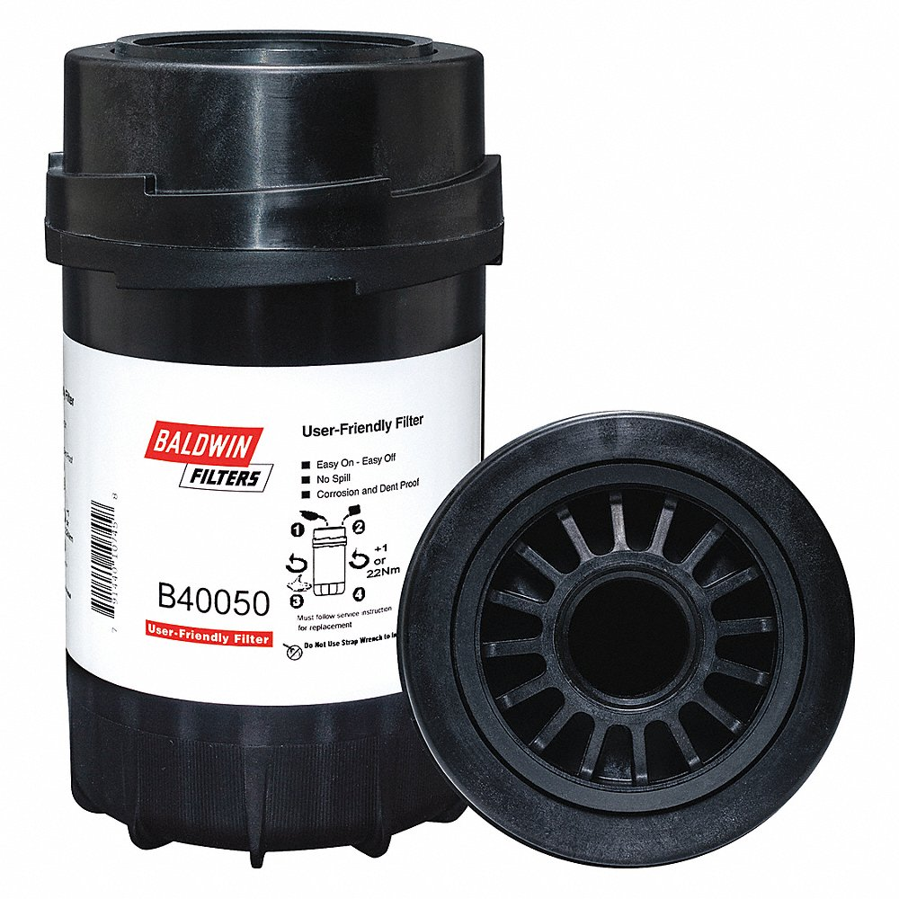 Hydraulic Filter, Spin-On Design, 4 Inch O.D