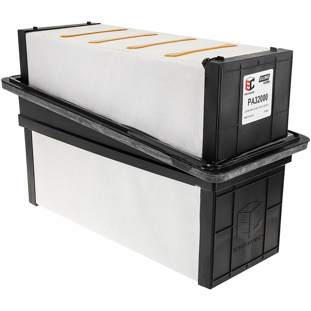 BALDWIN FILTERS PA32000 Air Filter, Design Rectangular, 8-13/32 Inch W | CY7QYH