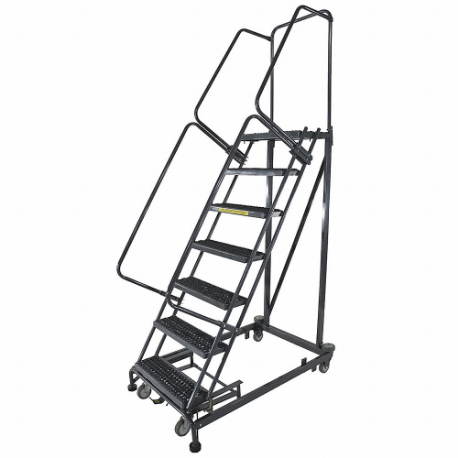 BALLYMORE WA-ML073214P Rolling Ladder, 70 Inch Platform Height, 14 Inch Platform Depth, 24 Inch Platform Width | CN9CAZ 41LH39