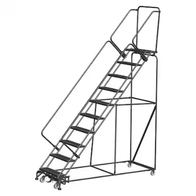 BALLYMORE WA-SW-103214G Safety Rolling Ladder, Steel, 60 Inch Height | CN9CPC 41LJ31
