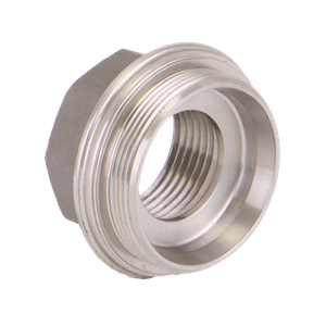 BANJO FITTINGS DM10256BSS End Plate, 1 Inch, Stainless Steel | BW9LPU