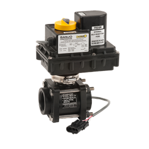 BANJO FITTINGS EV1253 Electric Valve 3/4 Second With Connector, 1-1/4 Inch Size | BW9ZDQ