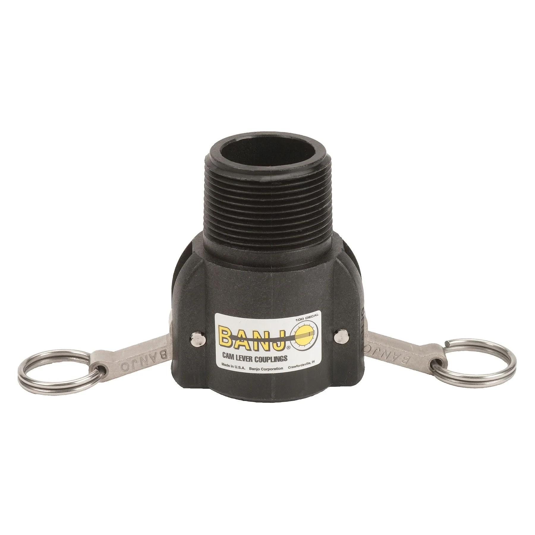 BANJO FITTINGS 125B Coupler, 1 x 1-1/4 Inch, 125 Psi Polypropylene | AA9KNA 1DPK7