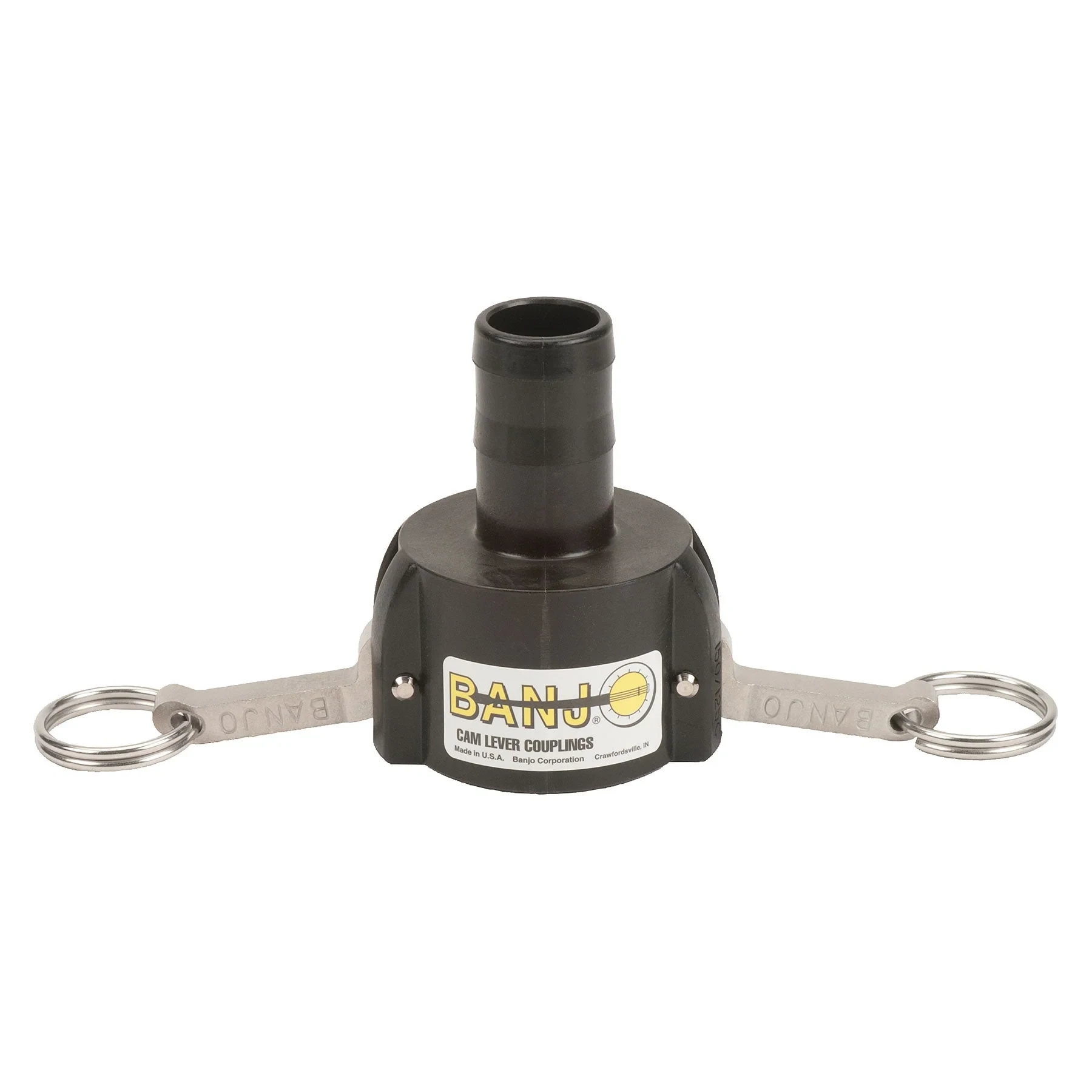 BANJO FITTINGS 150125C Female Coupler, 1-1/4 Inch Hose Shank, Size 1-1/2 Inch, Polypropylene | BW8VKG