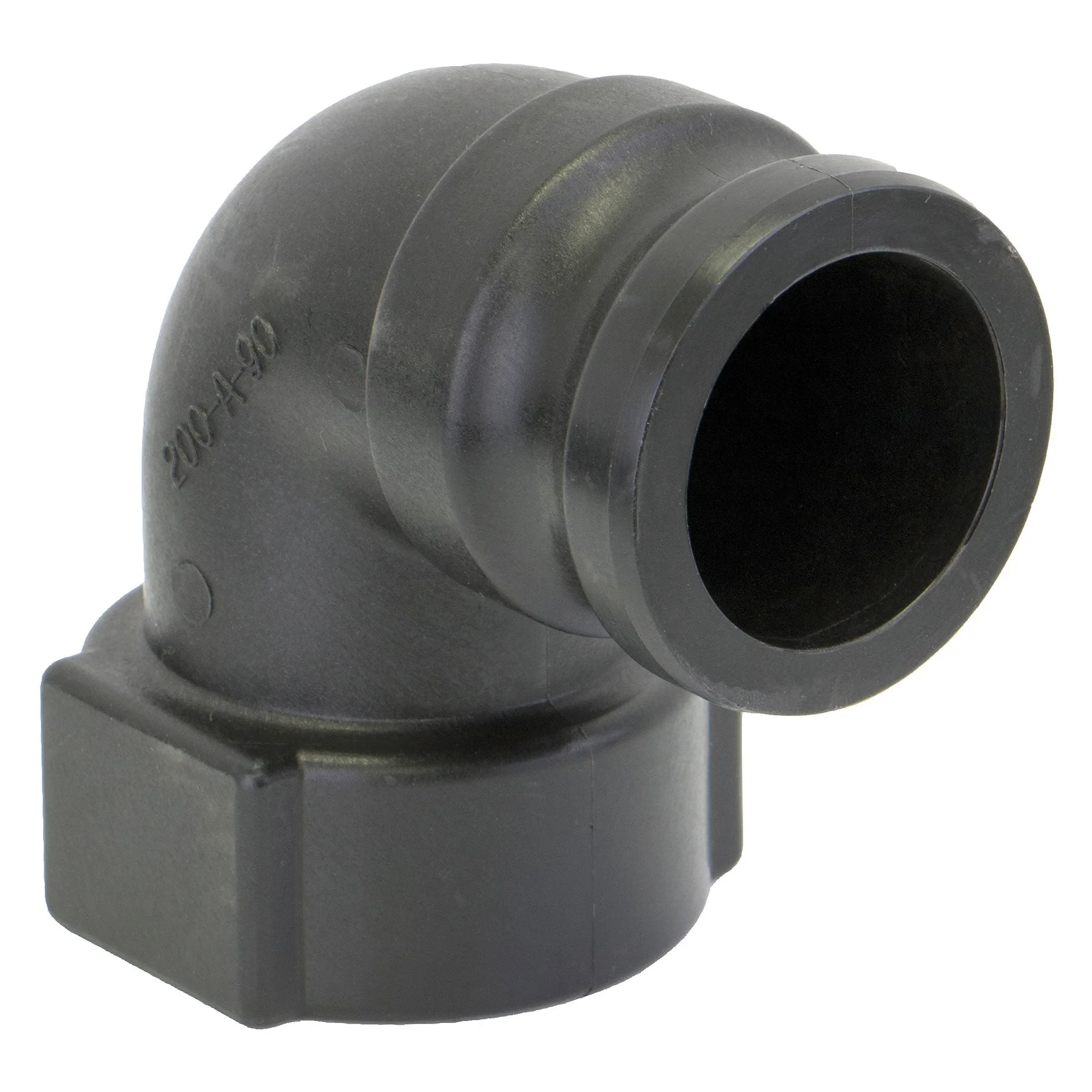 BANJO FITTINGS 200A90 Male Adapter 90 Deg, Female Thread, Size 2 Inch, Polypropylene | BW8QHW