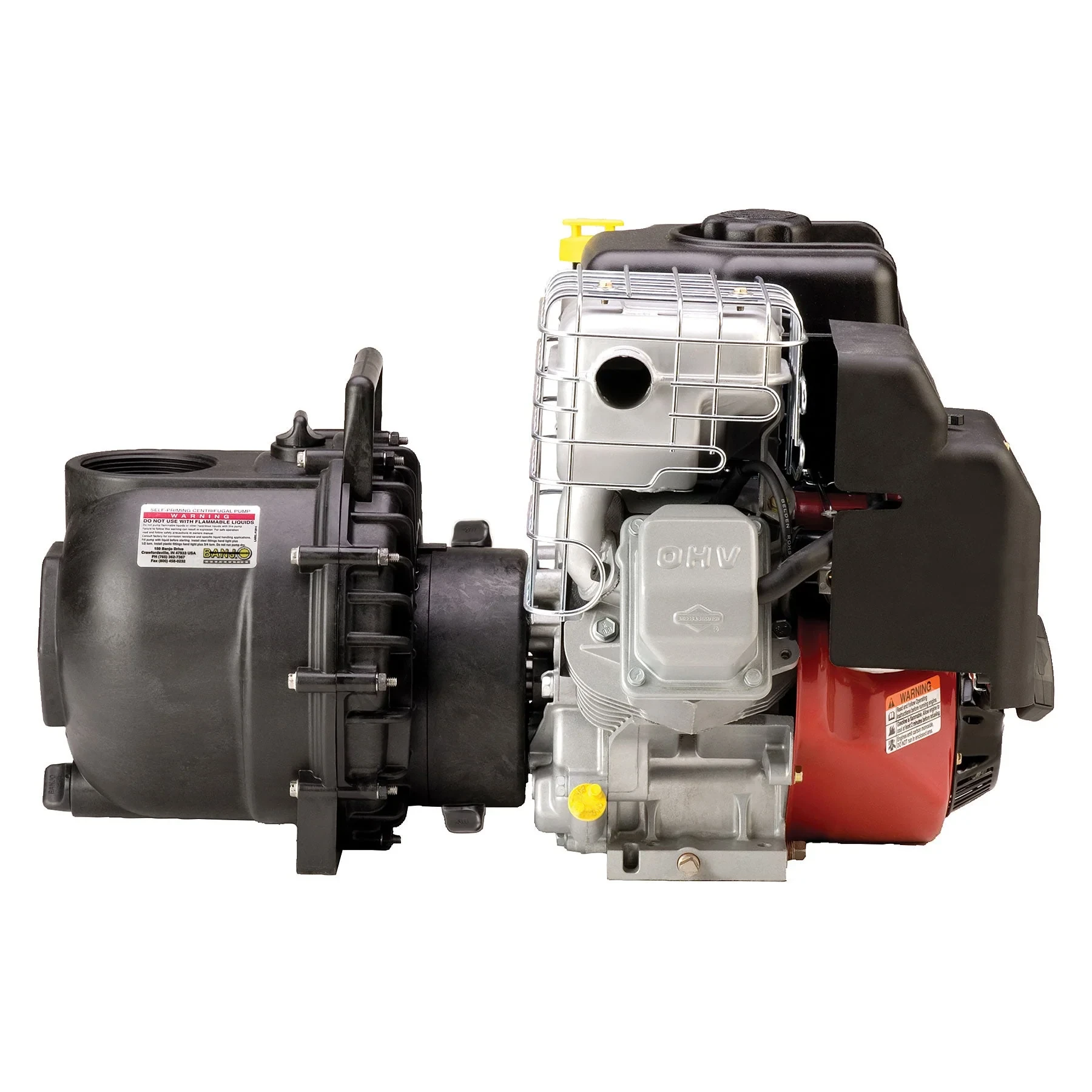 BANJO FITTINGS 300P11PRO Poly Pump Complete With 11 HP Engine, 3 Inch Size | BX2DJU