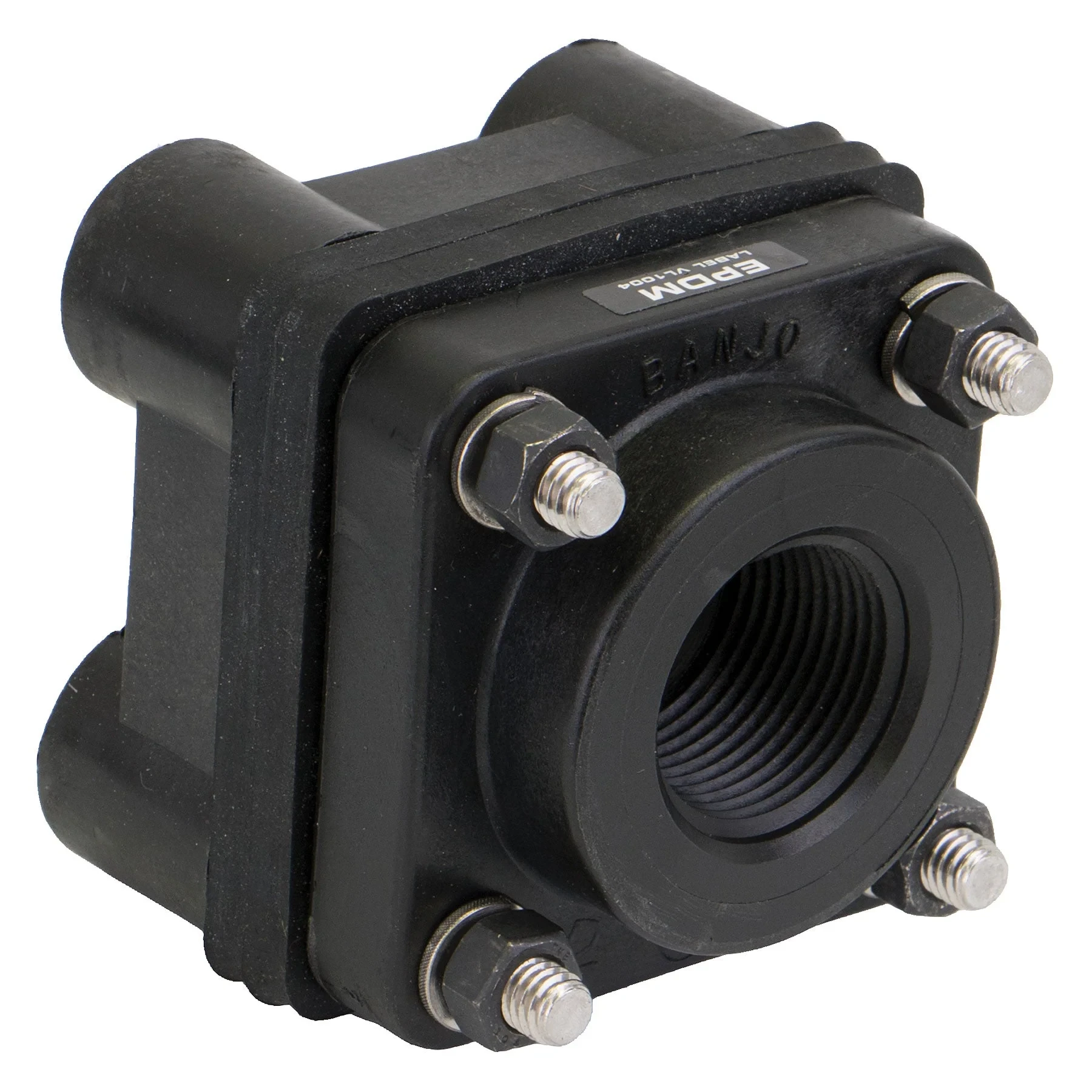 BANJO FITTINGS BF100 Threaded Flange Epdm Bolted Tank Flange, 1 X 1 Inch, Polypropylene | AC8TUR 3DTH7