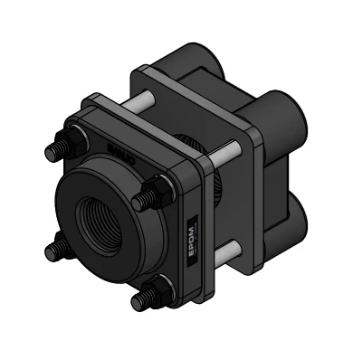 BANJO FITTINGS BF130 Bolted Bulkhead Tank Flange, With Bolt 1 Inch Size | BW9ERM