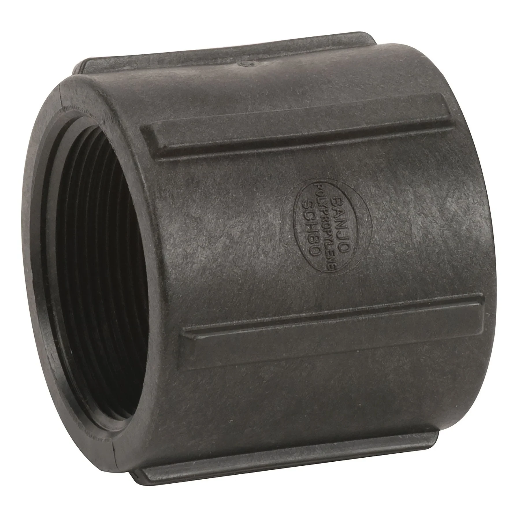 Pipe Coupling 2 Inch Fpt 150 Psi Black