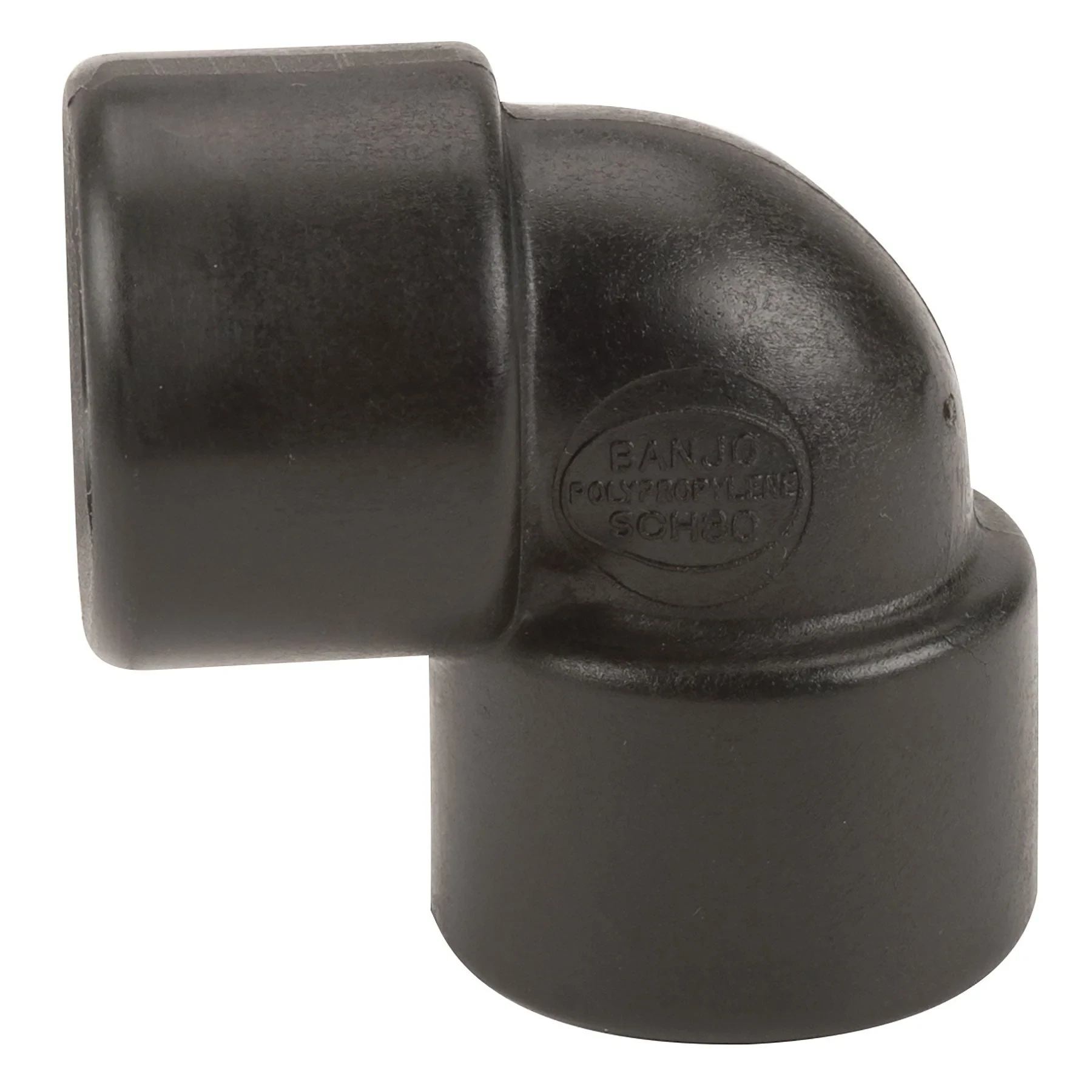 Poly Pipe Elbow, 90 Deg, 3/4 Inch Size