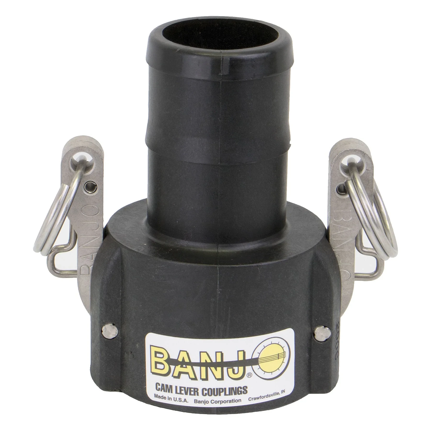 BANJO FITTINGS L200C Locking Female Coupler X Hose Shank, 2 Inch, Polypropylene | BW9BWV