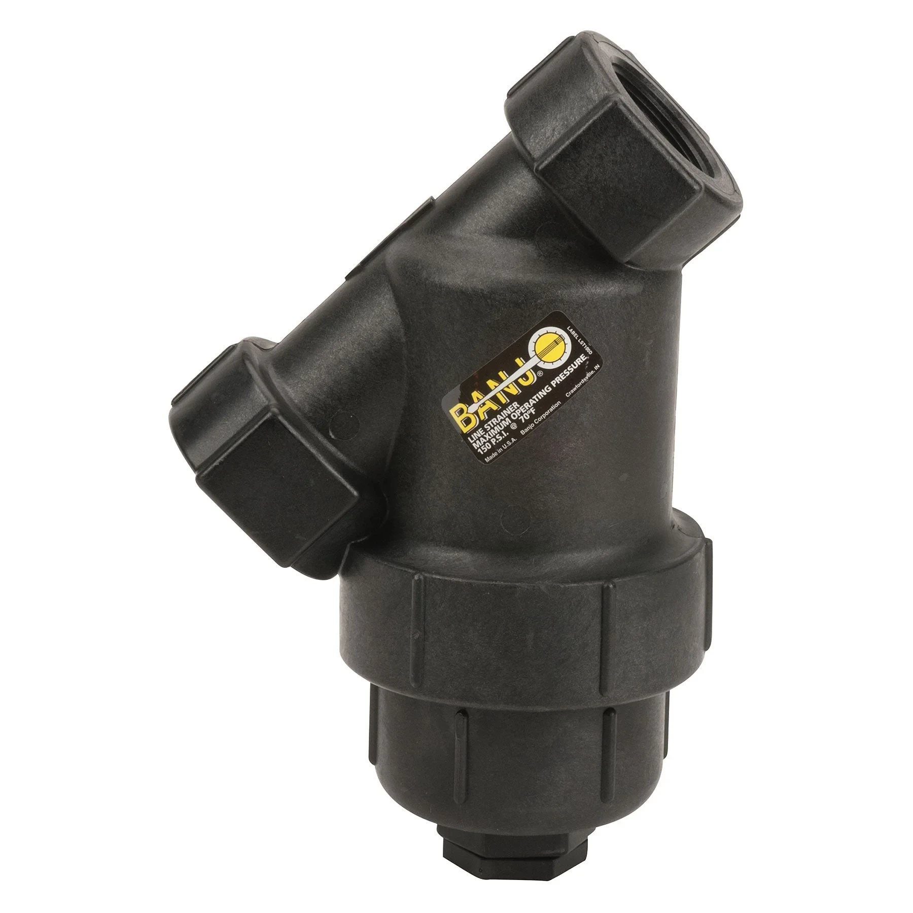 BANJO FITTINGS LS150-20 Y Strainer With 20 Mesh Stainless Steel Screen, 1-1/2 X 1-1/2 Inch Size | BW9JUN